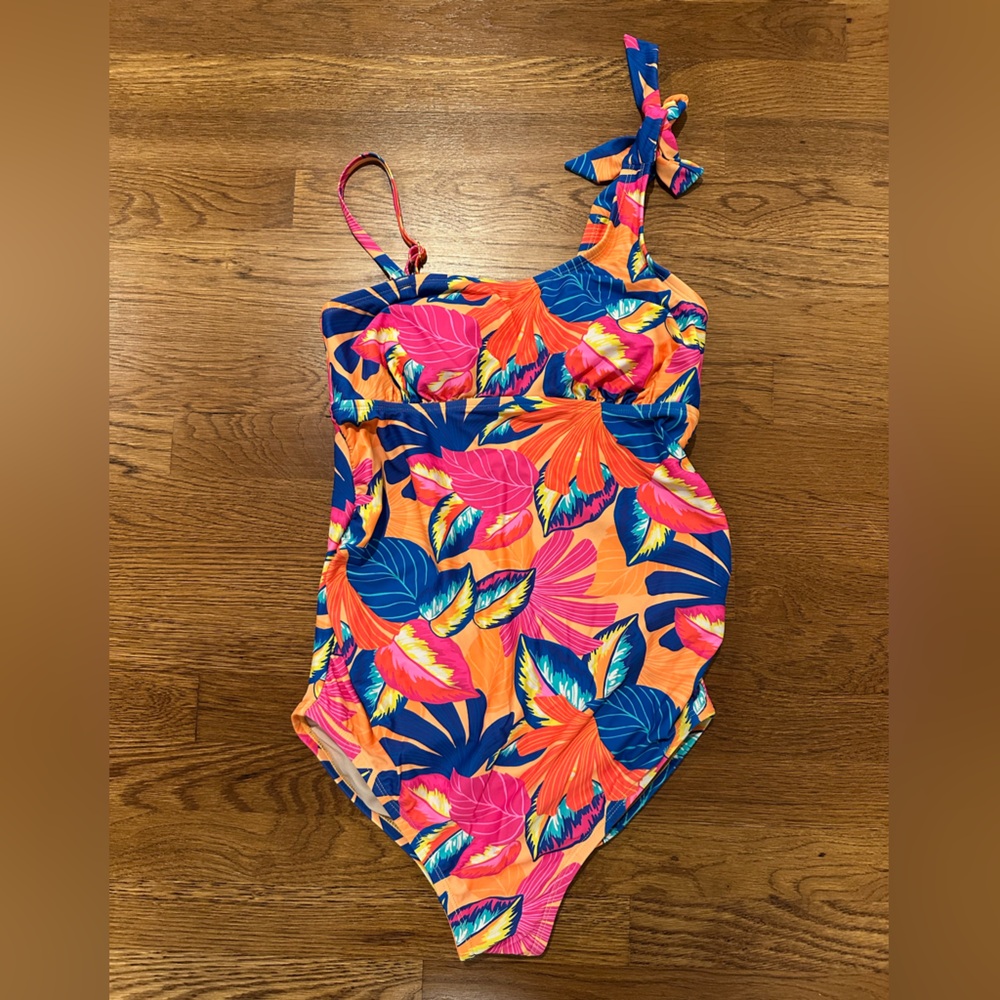 Maternity Tropical One Piece Swimsuit